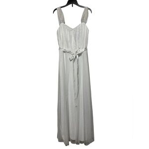 Lovely Grace White Sparkle Glitter Mesh Dress Medium Wedding Bridal‎ Reception